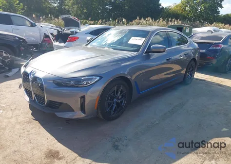 2023 BMW I4 Edrive35 из США, поврежденный, VIN WBY43AW02PFR41512